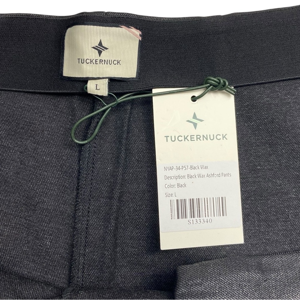 NWT TUCKERNUCK Black Wax Ashford Pants Large - Picture 5 of 13